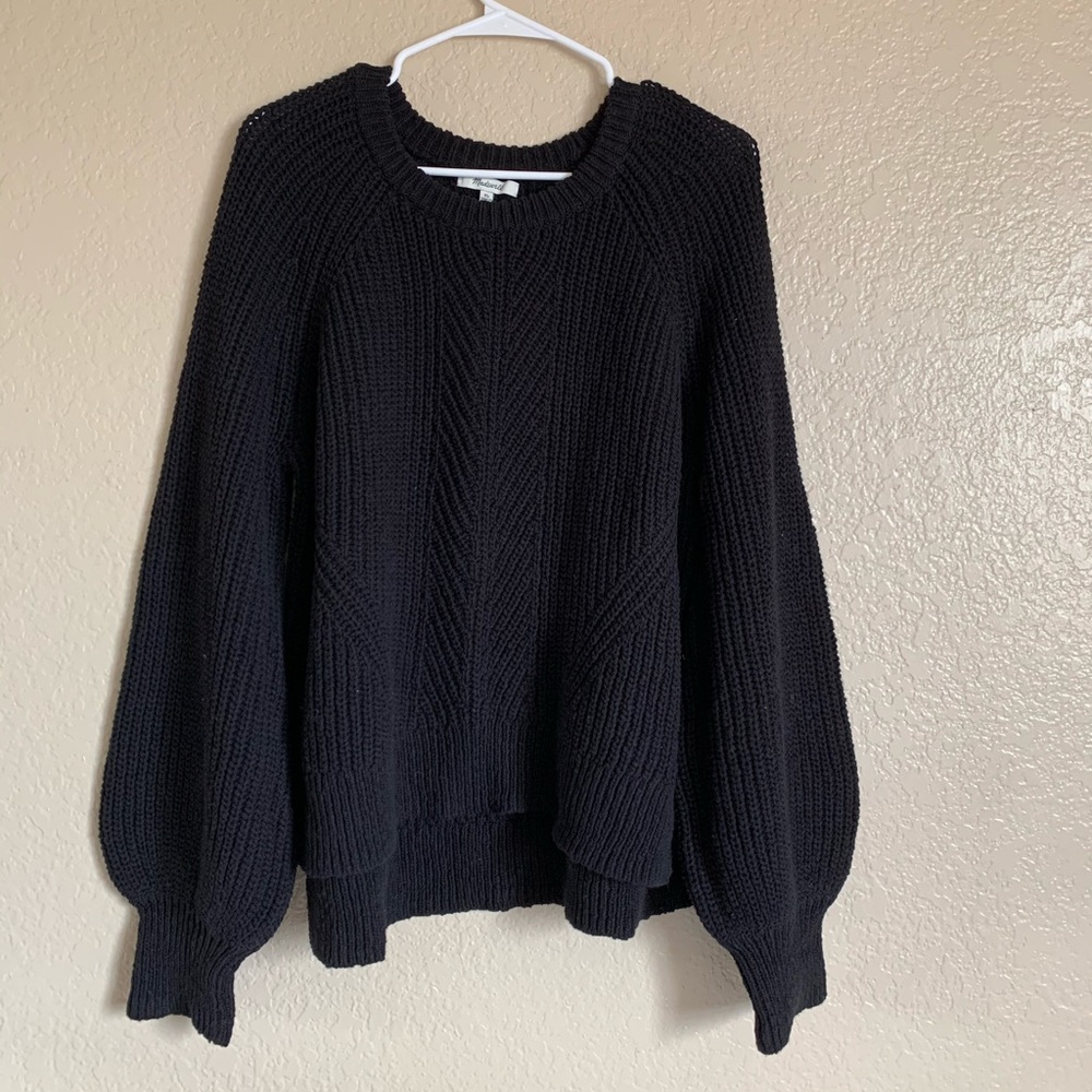 Madewell Balloon-Sleeve Chunky Sweater